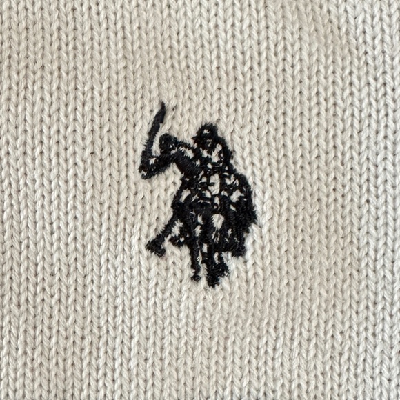 NWT U.S. Polo Assn. Womens Red Sweater Ski Sweater 1/4 Zipper Size Medium - Picture 6 of 13